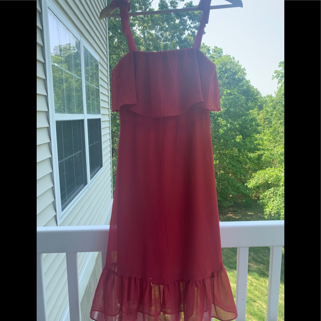 Bnwt Shoulder Straps Elastic Waist Dress